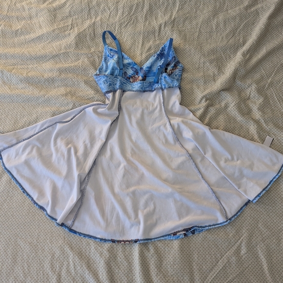 Blackmilk Sea Turtles Velvet Mini Strappy Dress - Picture 3 of 5